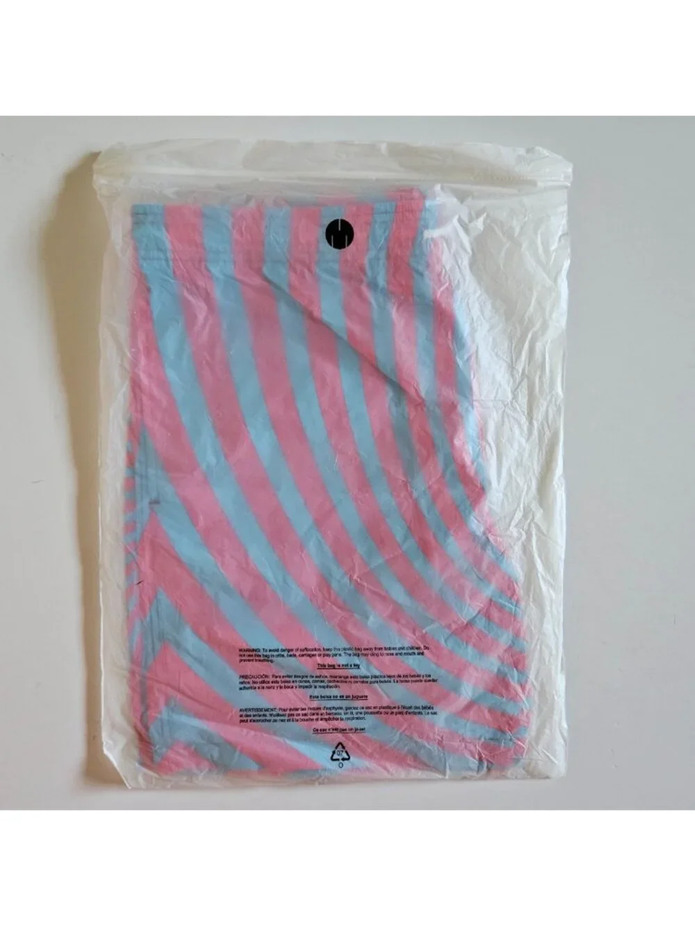 NWT MSFTSrep Costume Uomo Men's Psychedelic Swim Trunks Pink Blue Medium M
